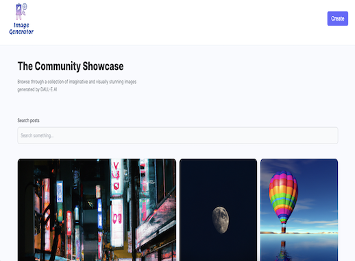 DALL-E Clone: Interactive Image Generation with Community Sharingp